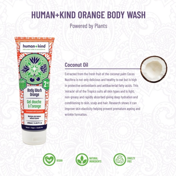 HUMAN+KIND BODY WASH | SHAMPOO - ORANGE - Picture 5 of 7